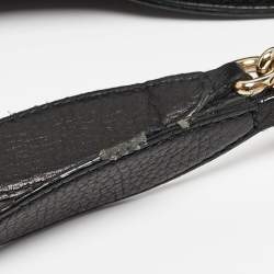Pre Owned Gucci Black Leather Medium Soho Chain Tote