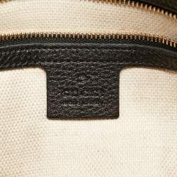 Pre Owned Gucci Black Leather Medium Soho Chain Tote