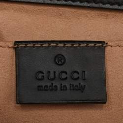 Gucci Black Guccissima Leather Small Padlock Shoulder Bag