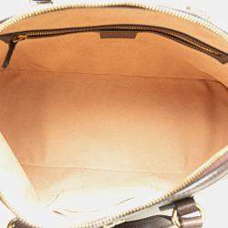 Gucci Brown Canvas Medium GG Supreme Ophidia Web Satchel Bag
