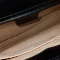 Gucci Black Leather GG Marmont Clutch Bag
