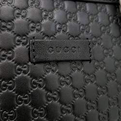 Pre Owned Gucci Black Leather Micro Cimaline Mini Dome bag