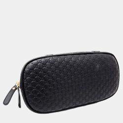 Pre Owned Gucci Black Leather Micro Cimaline Mini Dome bag
