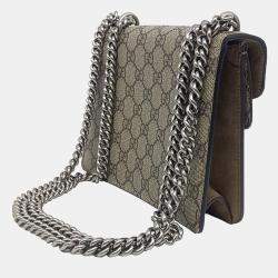 Pre Owned Gucci Beige Canvas Dionysus Crossbody Bag