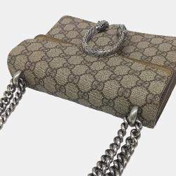 Pre Owned Gucci Beige Canvas Dionysus Crossbody Bag