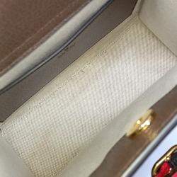 مملوكة مسبقًا Gucci Beige Brown Coated Canvas and Leather Diana Bamboo Small Tote Bag