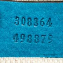 Gucci Blue Nubuck Leather Small Soho Disco Crossbody Bag
