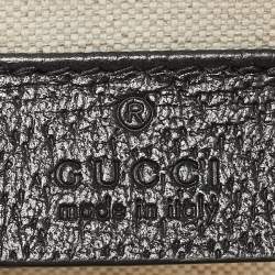 Pre Owned Gucci Black GG Denim Small Dionysus Shoulder Bag