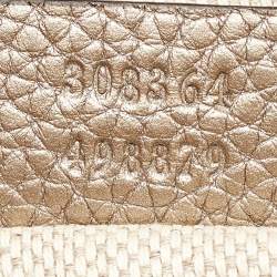Pre Owned Gucci Metallic Leather Small Soho Disco Crossbody Bag