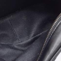 Pre Owned Gucci Black Matelasse Leather Mini GG Marmont Shoulder Bag