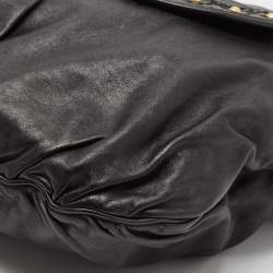 Gucci Black Leather Irina Babouska Hobo