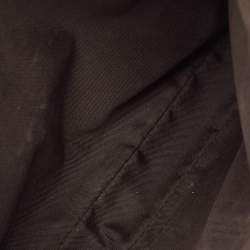 Pre Owned Gucci Dark Brown/Beige GG Canvas and Leather Jackie Hobo