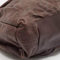 Gucci Dark Brown Guccissima Leather Hysteria Shoulder Bag