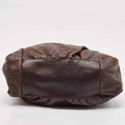 Gucci Dark Brown Guccissima Leather Hysteria Shoulder Bag