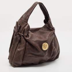 Gucci Dark Brown Guccissima Leather Hysteria Shoulder Bag