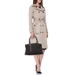 Gucci Brown GG Canvas and Leather Tote