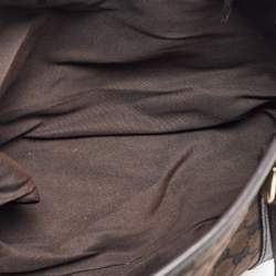 Gucci Brown GG Canvas and Leather Tote