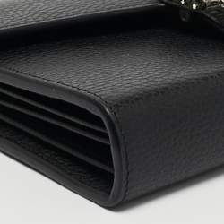Gucci Black Leather Dionysus Wallet On Chain
