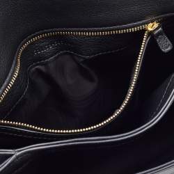 Gucci Black Leather Small Blondie Top Handle Bag