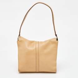 Gucci Beige Leather Jackie Shoulder Bag