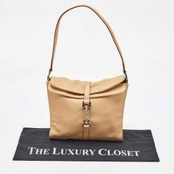 Gucci Beige Leather Jackie Shoulder Bag