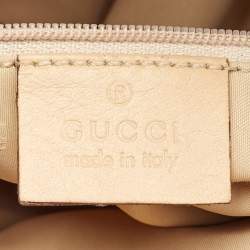 Gucci Beige Leather Jackie Shoulder Bag