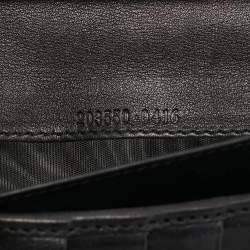 Pre Owned محفظة غوتشي قفل هارت جلد قوتشيشيما سوداء قفل كبير