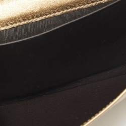 Gucci Gold/Brown GG Fabric and Leather Princy Continental Wallet