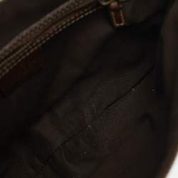 Gucci Beige/Brown GG Canvas and Leather Small Studded Pelham Hobo