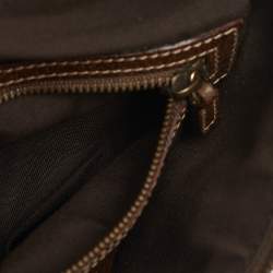 Gucci Beige/Brown GG Canvas and Leather Small Studded Pelham Hobo
