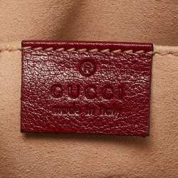 Gucci Red/Blue Suede Small Web Ophidia Shoulder Bag