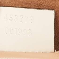 Gucci Off White Leather Broadway Pearly Bee Shoulder Bag