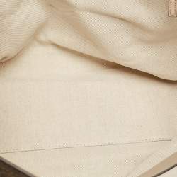 Pre Owned Gucci Beige GG Supreme Canvas and Leather Medium Ophidia Tote