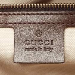 Gucci Beige/Brown GG Canvas and Leather Medium Joy Boston Bag