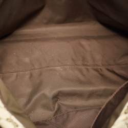 Gucci Beige/Green GG Canvas and Leather Diaper Tote