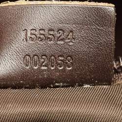 Gucci Beige/Green GG Canvas and Leather Diaper Tote