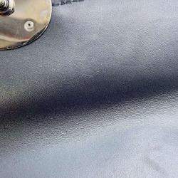 Gucci Black Leather Petit GG Shoulder Bag