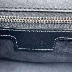 Gucci Black Leather Petit GG Shoulder Bag
