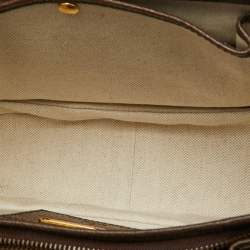 Gucci Multicolour Canvas and Leather Music is Mine Bamboo Flap Top Handle Bag