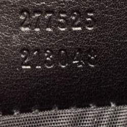 Pre Owned Gucci Black Crocodile Interlocking G Long Clutch