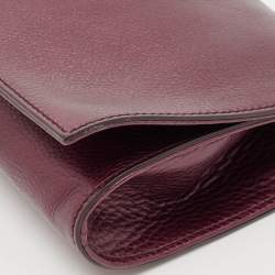 Gucci Metallic Purple Leather Soho Disco Clutch