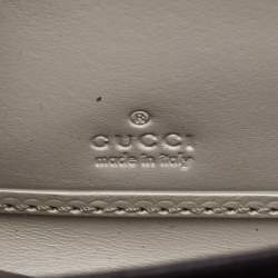 Gucci Beige/Cream GG Canvas and Leather Zip Around Wallet