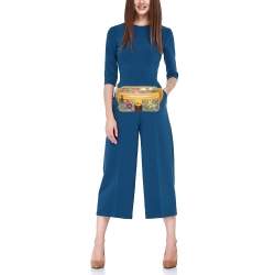 Pre Owned Gucci Yellow GG Supreme Canvas and Leather Ophidia Flora Belt Bag