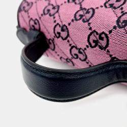 Gucci Purple Fabric GG Marmont Mini Top Handle Bag
