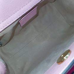 Gucci Pink Leather Diana Tote Bag