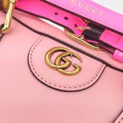 Gucci Pink Leather Diana Tote Bag