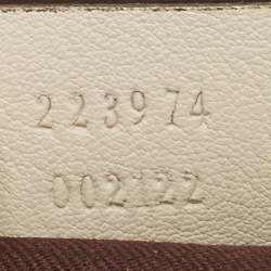 Gucci Beige/Off White GG Canvas and Leather Sukey Boston Bag