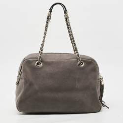 Gucci Grey Leather Large Soho Chain Bag