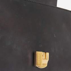 Gucci Black Leather Mini Web Chain Sylvie Shoulder Bag
