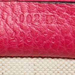 Gucci Pink Leather Small Guccify Pearl Embellished Dionysus Shoulder Bag